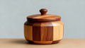 Handmade Rosewood Cremation Urn for Human Ashes – Unique 20-Sided Memorial Urn Geometric Decorative Funeral Urn Box